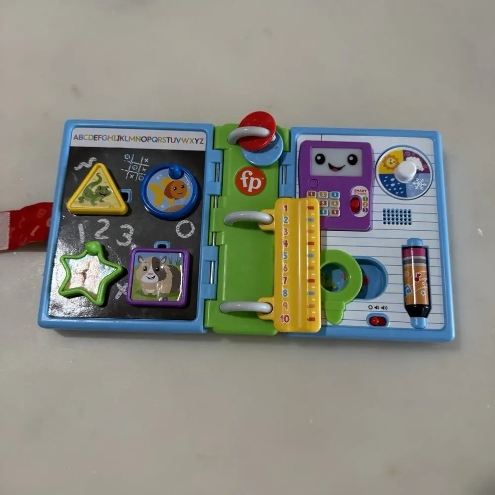 Fisher-Price Little People Laugh & Learn 123 School Book Kids Developmental Toys